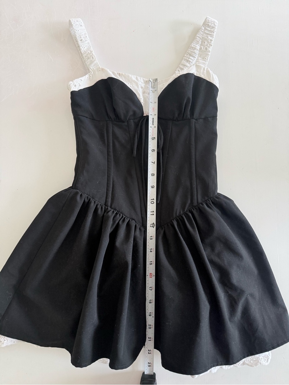 For Love & Lemons Minette Bustier Mini Coquette whimsy Corset Dress eyelet - Picture 8 of 13